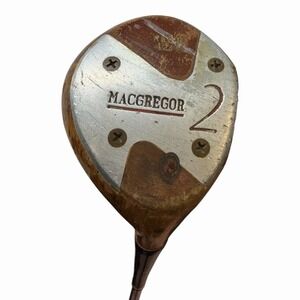 Vintage Antique Golf Club Wood Putters Iron MacGregor 2 44.5"